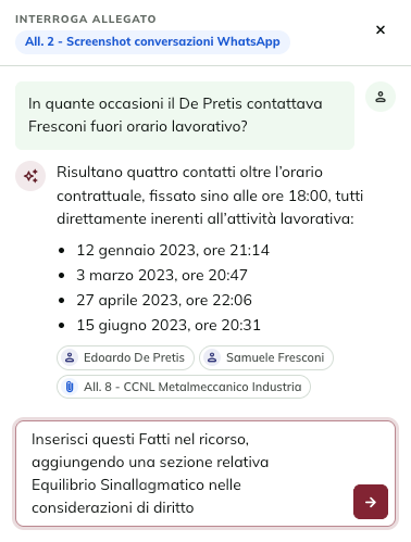Attachment AI chat
