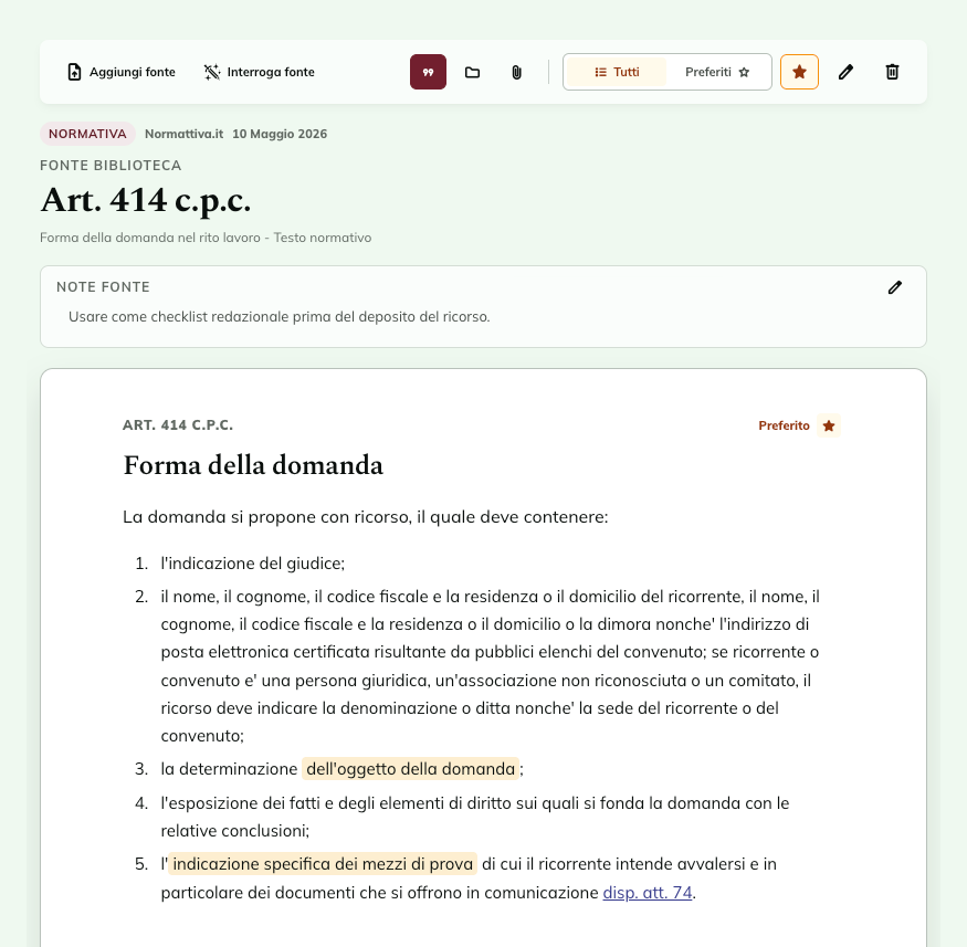 Native source asset in Probatio